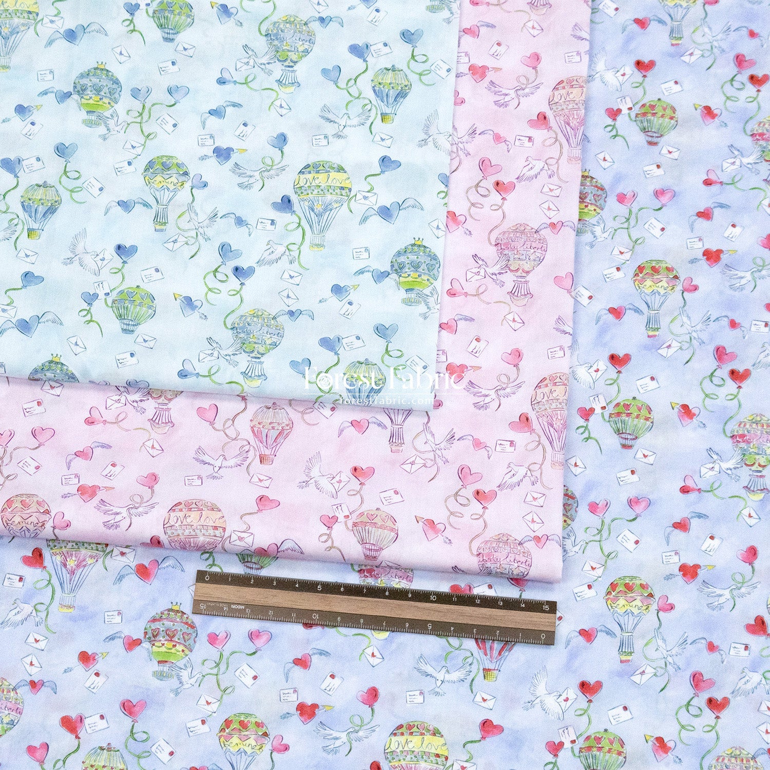 Liberty of London (Cotton Tana Lawn Fabric) - Love in the air - FO:REST Fabric 布恩堂Liberty fabrictana lawnjapanese fabricykk zipper
