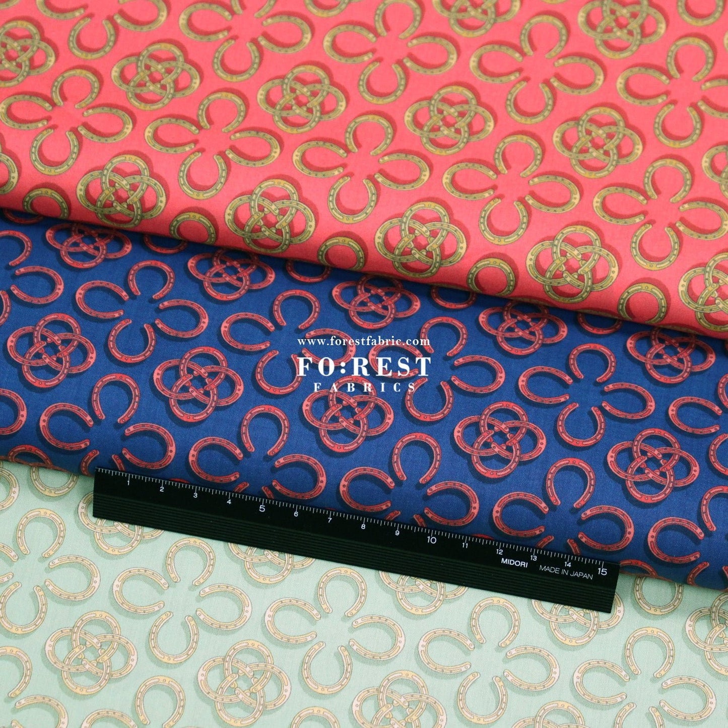 Liberty of London (Cotton Tana Lawn Fabric) - Lucky Horseshoe - FO:REST Fabric 布恩堂Liberty fabrictana lawnjapanese fabricykk zipper
