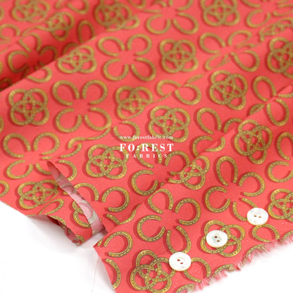 Liberty of London (Cotton Tana Lawn Fabric) - Lucky Horseshoe - FO:REST Fabric 布恩堂Liberty fabrictana lawnjapanese fabricykk zipper