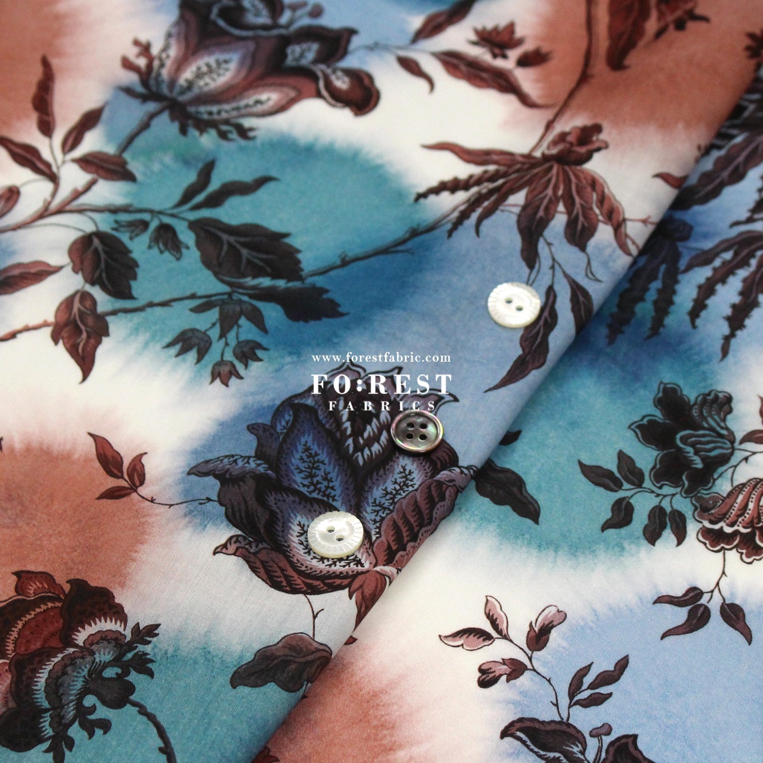Liberty of London (Cotton Tana Lawn Fabric) - Madder Chintz - FO:REST Fabric 布恩堂Liberty fabrictana lawnjapanese fabricykk zipper