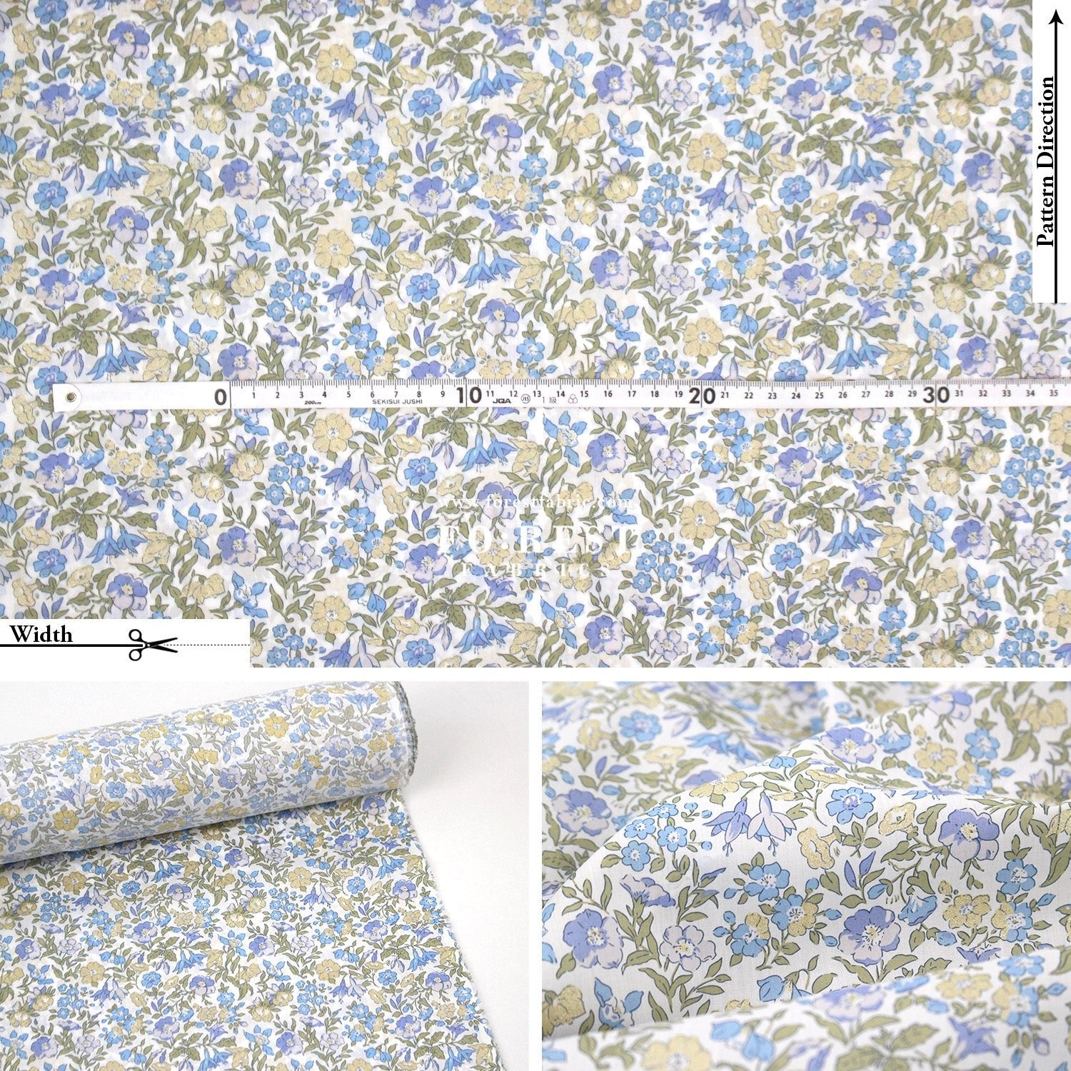 Liberty of London (Cotton Tana Lawn Fabric) - Mamie - FO:REST Fabric 布恩堂Liberty fabrictana lawnjapanese fabricykk zipper