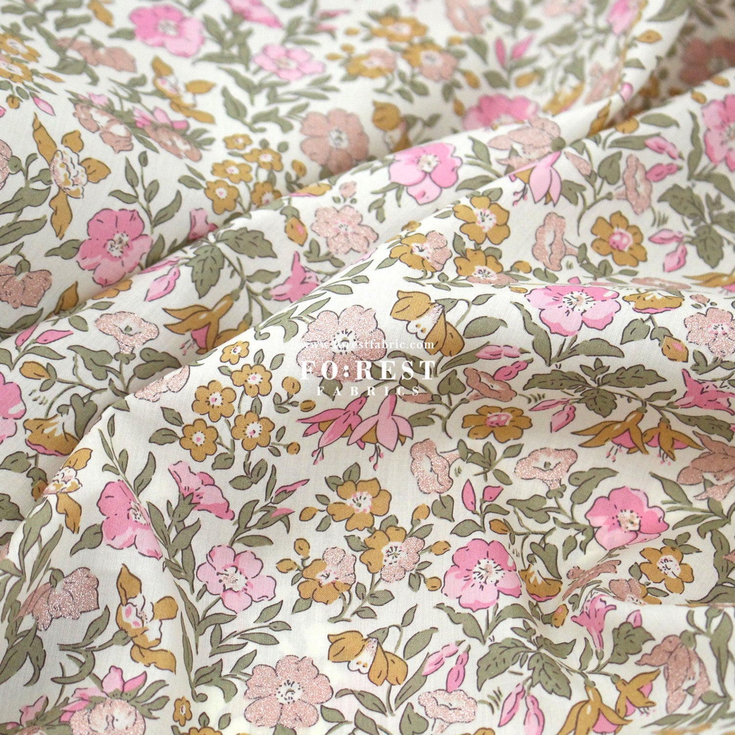 Liberty of London (Cotton Tana Lawn Fabric) - Mamie - FO:REST Fabric 布恩堂Liberty fabrictana lawnjapanese fabricykk zipper