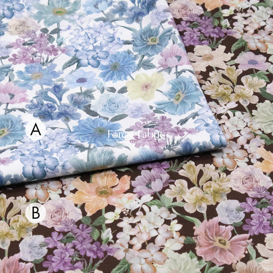Liberty of London (Cotton Tana Lawn Fabric) - Marina's Walk - FO:REST Fabric 布恩堂Liberty fabrictana lawnjapanese fabricykk zipper
