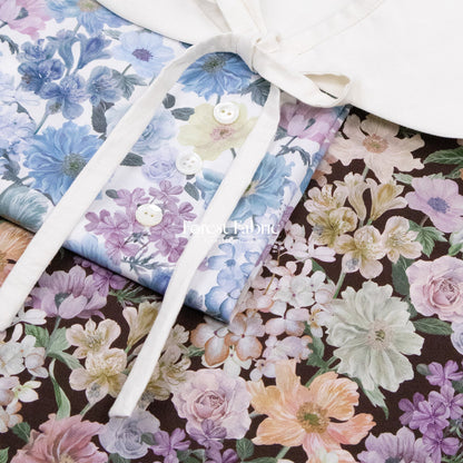 Liberty of London (Cotton Tana Lawn Fabric) - Marina's Walk - FO:REST Fabric 布恩堂Liberty fabrictana lawnjapanese fabricykk zipper