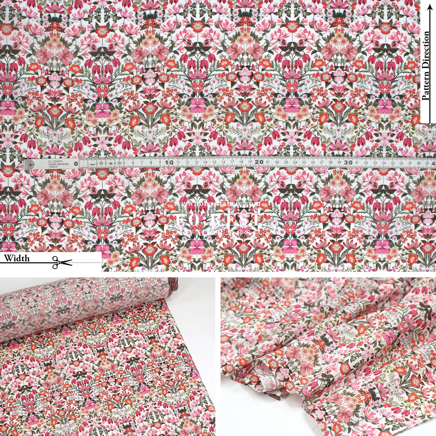 Liberty of London (Cotton Tana Lawn Fabric) - Mary Patricia A - FO:REST Fabric 布恩堂Liberty fabrictana lawnjapanese fabricykk zipper