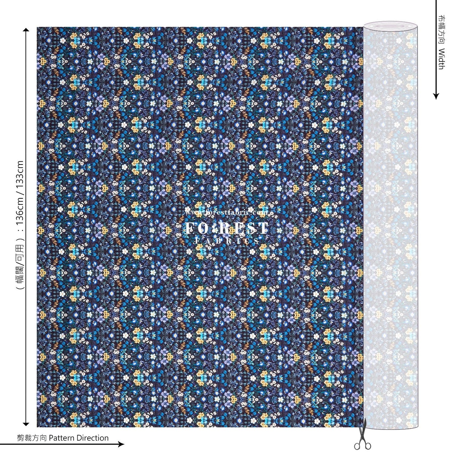 Liberty of London (Cotton Tana Lawn Fabric) - Mary Patricia B - FO:REST Fabric 布恩堂Liberty fabrictana lawnjapanese fabricykk zipper