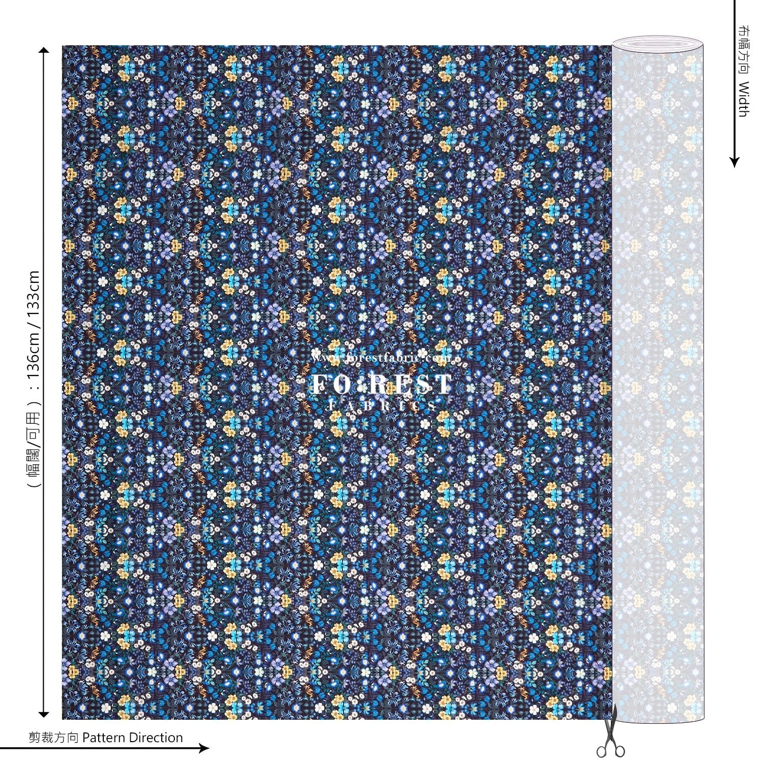 Liberty of London (Cotton Tana Lawn Fabric) - Mary Patricia B - FO:REST Fabric 布恩堂Liberty fabrictana lawnjapanese fabricykk zipper
