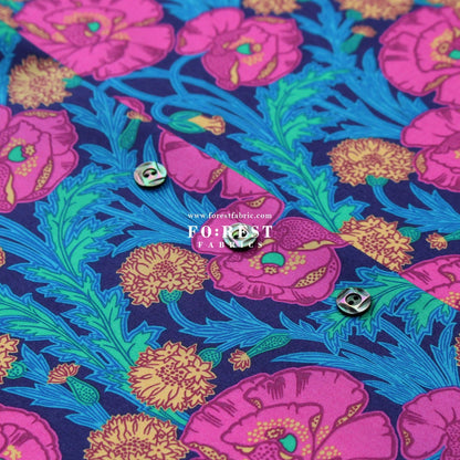 Liberty of London (Cotton Tana Lawn Fabric) - Maud's poseyA - FO:REST Fabric 布恩堂Liberty fabrictana lawnjapanese fabricykk zipper