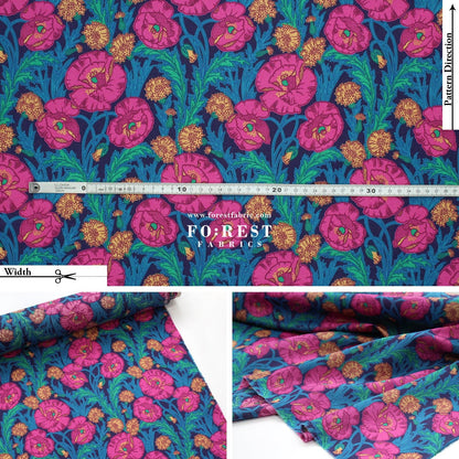 Liberty of London (Cotton Tana Lawn Fabric) - Maud's poseyA - FO:REST Fabric 布恩堂Liberty fabrictana lawnjapanese fabricykk zipper
