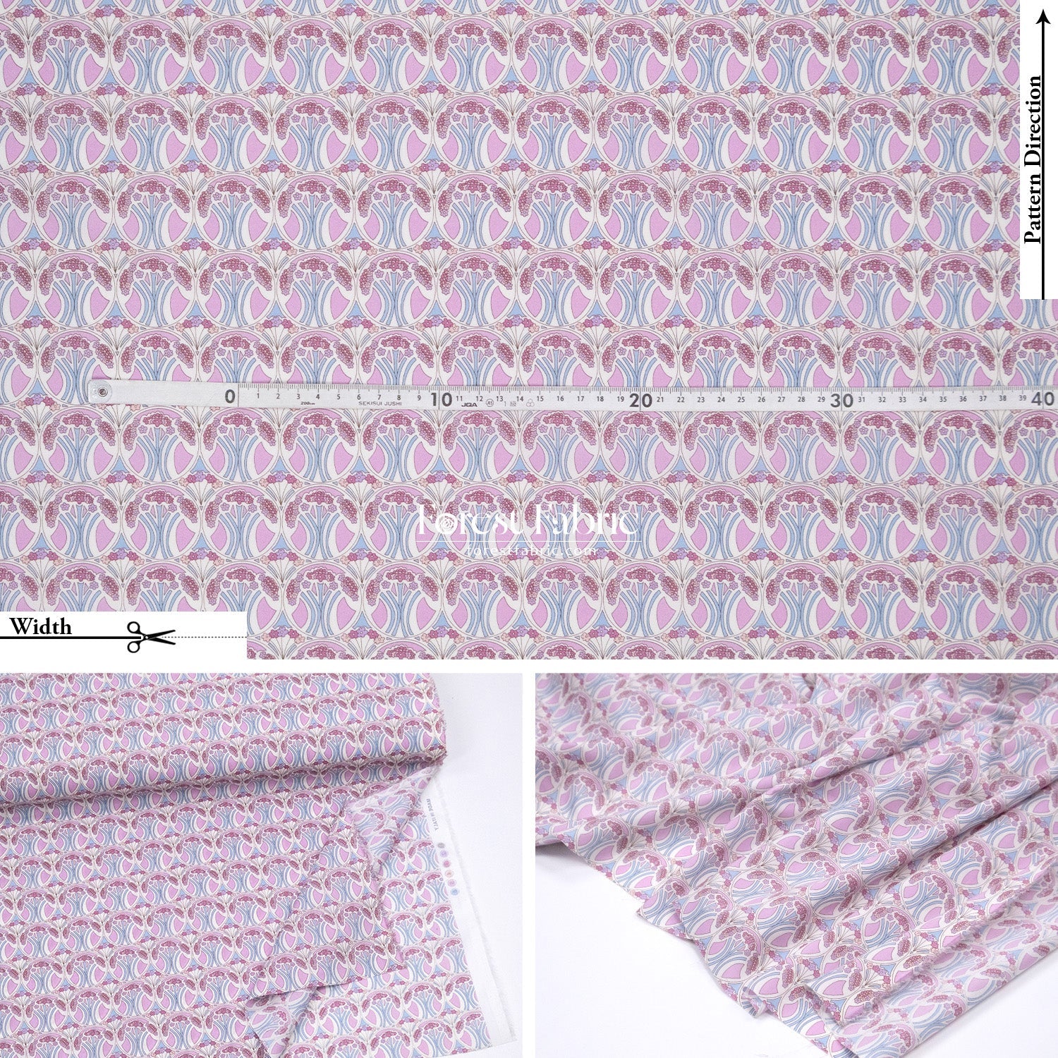 Liberty of London (Cotton Tana Lawn Fabric) - Mauverina - FO:REST Fabric 布恩堂Liberty fabrictana lawnjapanese fabricykk zipper