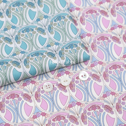 Liberty of London (Cotton Tana Lawn Fabric) - Mauverina - FO:REST Fabric 布恩堂Liberty fabrictana lawnjapanese fabricykk zipper