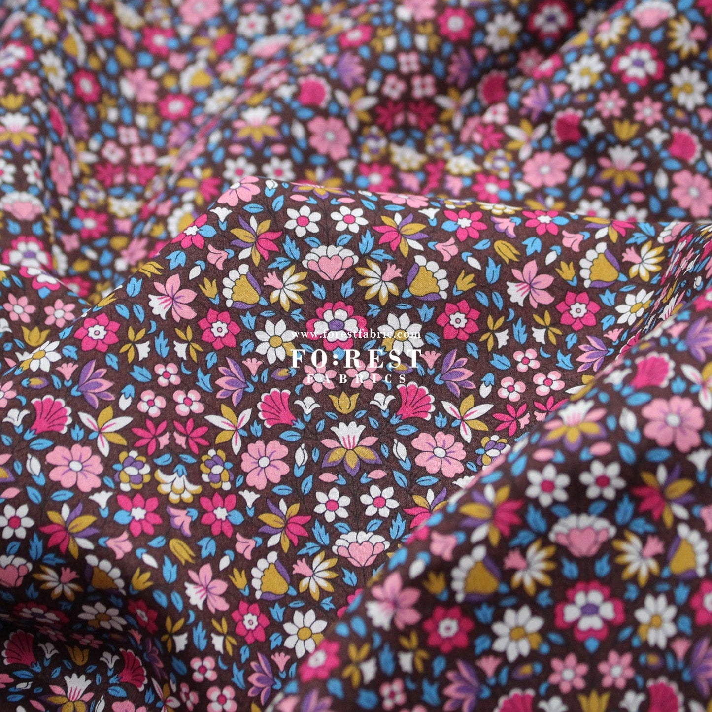 Liberty of London (Cotton Tana Lawn Fabric) - MEERA - FO:REST Fabric 布恩堂Liberty fabrictana lawnjapanese fabricykk zipper