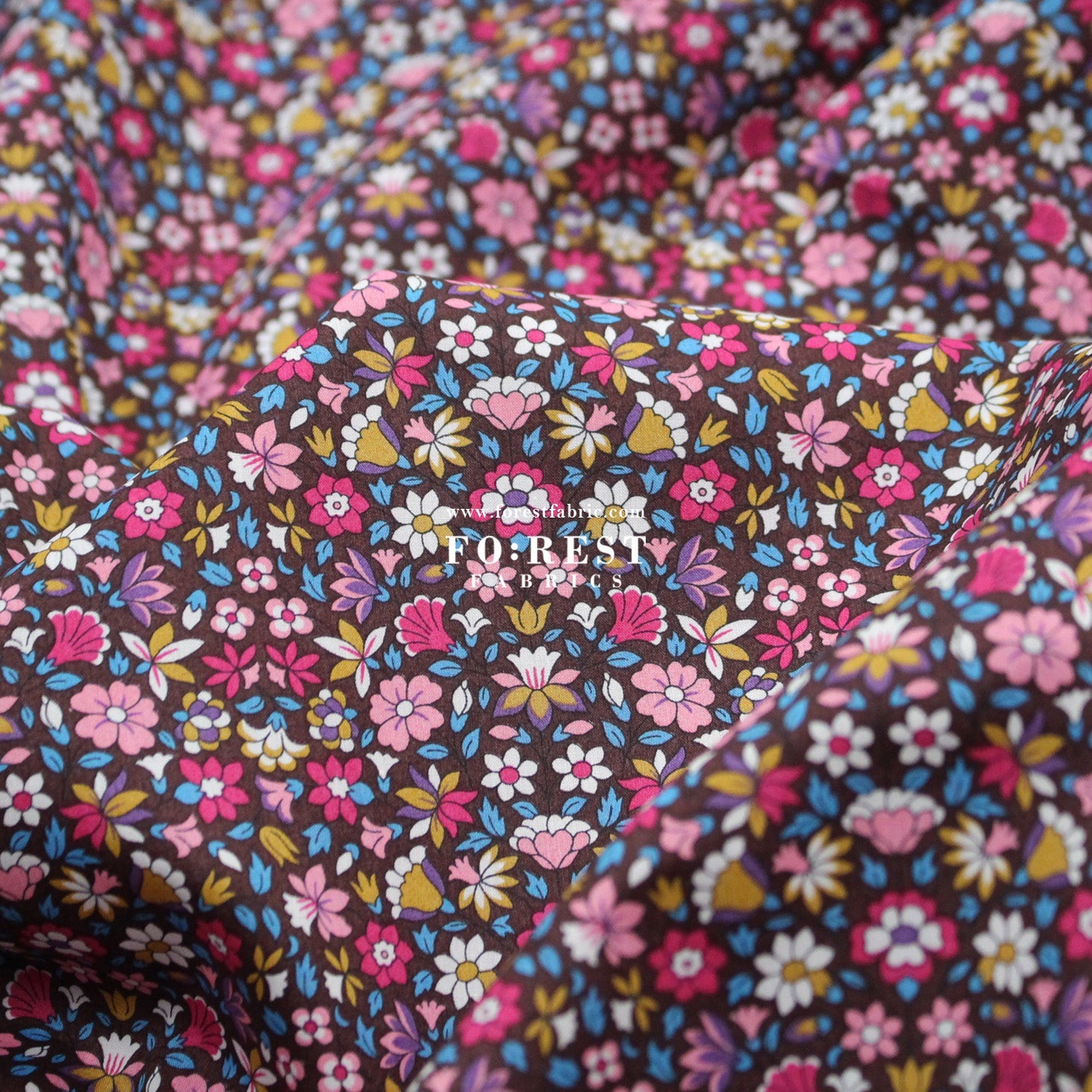 Liberty of London (Cotton Tana Lawn Fabric) - MEERA - FO:REST Fabric 布恩堂Liberty fabrictana lawnjapanese fabricykk zipper