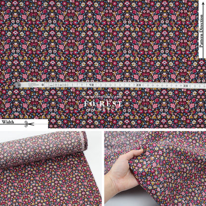 Liberty of London (Cotton Tana Lawn Fabric) - MEERA - FO:REST Fabric 布恩堂Liberty fabrictana lawnjapanese fabricykk zipper