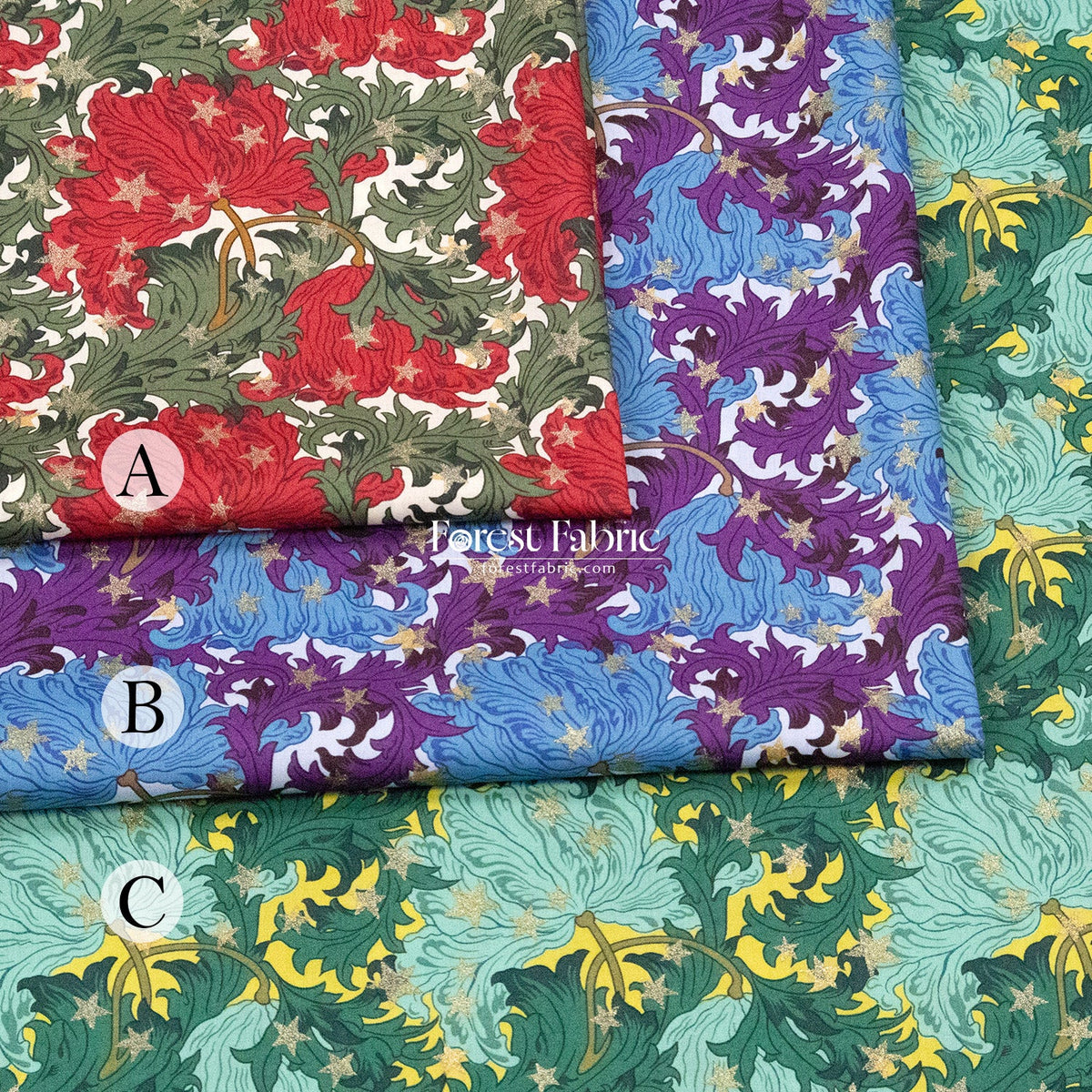 Liberty of London (Cotton Tana Lawn Fabric) - Merry Reverie - FO:REST Fabric 布恩堂Liberty fabrictana lawnjapanese fabricykk zipper