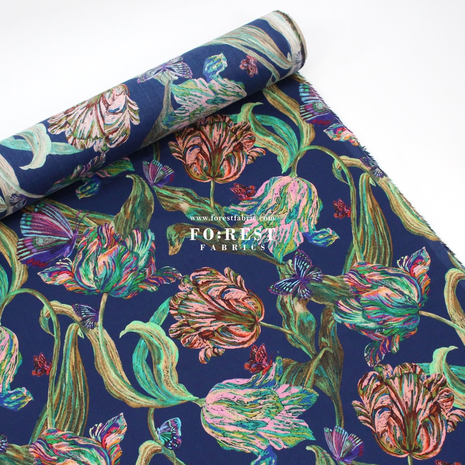 Liberty of London (Cotton Tana Lawn Fabric) - Midnight Sketch B - FO:REST Fabric 布恩堂Liberty fabrictana lawnjapanese fabricykk zipper