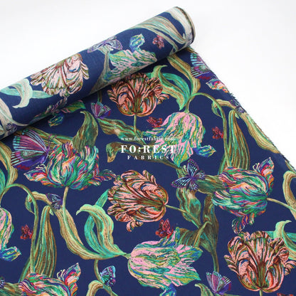 Liberty of London (Cotton Tana Lawn Fabric) - Midnight Sketch B - FO:REST Fabric 布恩堂Liberty fabrictana lawnjapanese fabricykk zipper