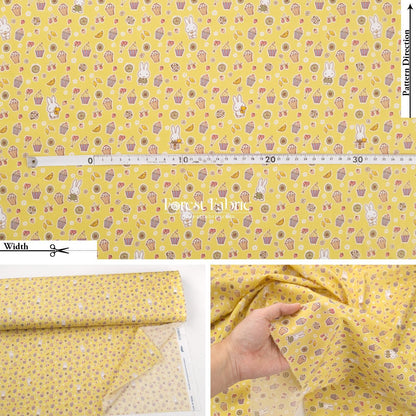 Liberty of London (Cotton Tana Lawn Fabric) - Miffy A SWEET BIRTHDAY - FO:REST Fabric 布恩堂Liberty fabrictana lawnjapanese fabricykk zipper
