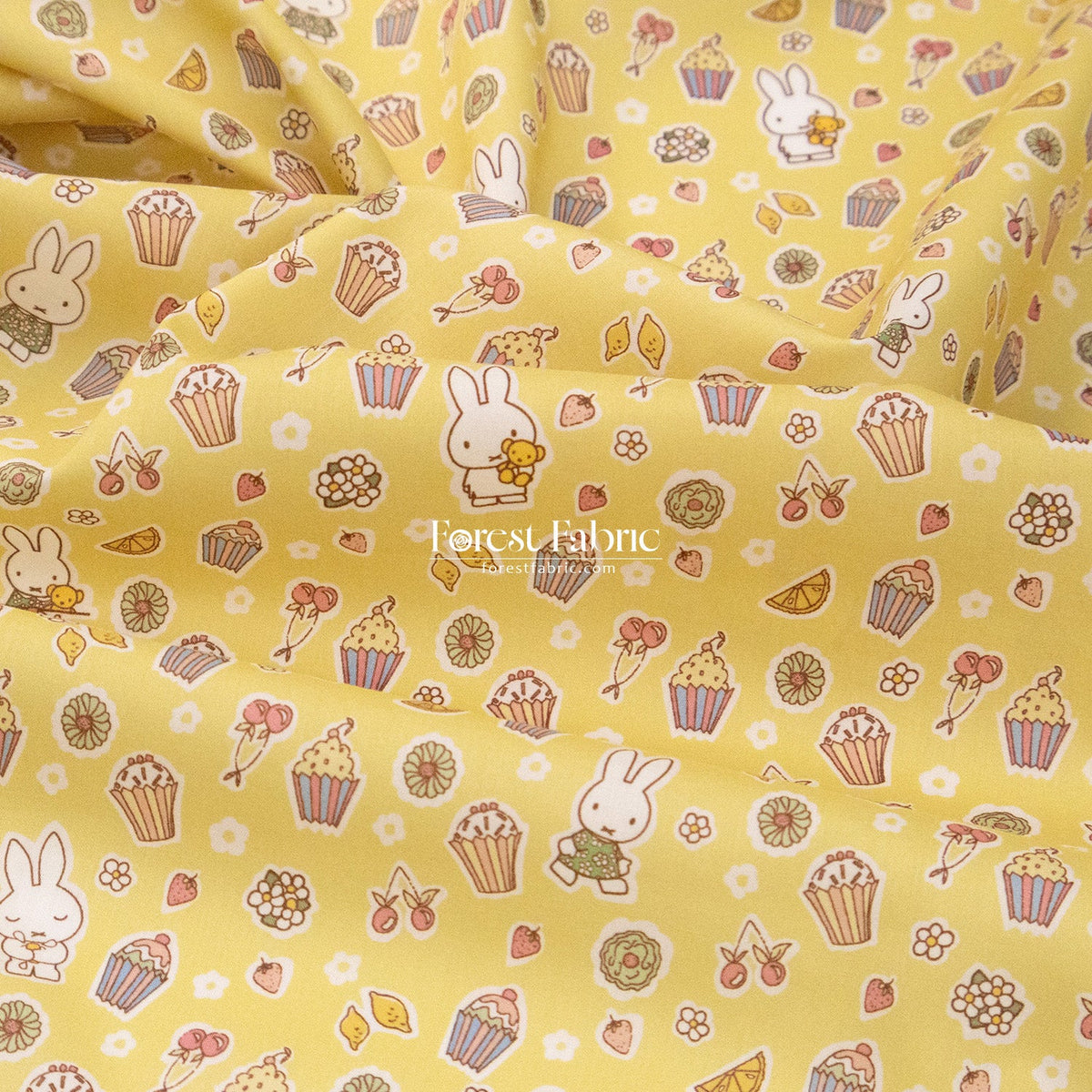 Liberty of London (Cotton Tana Lawn Fabric) - Miffy A SWEET BIRTHDAY - FO:REST Fabric 布恩堂Liberty fabrictana lawnjapanese fabricykk zipper