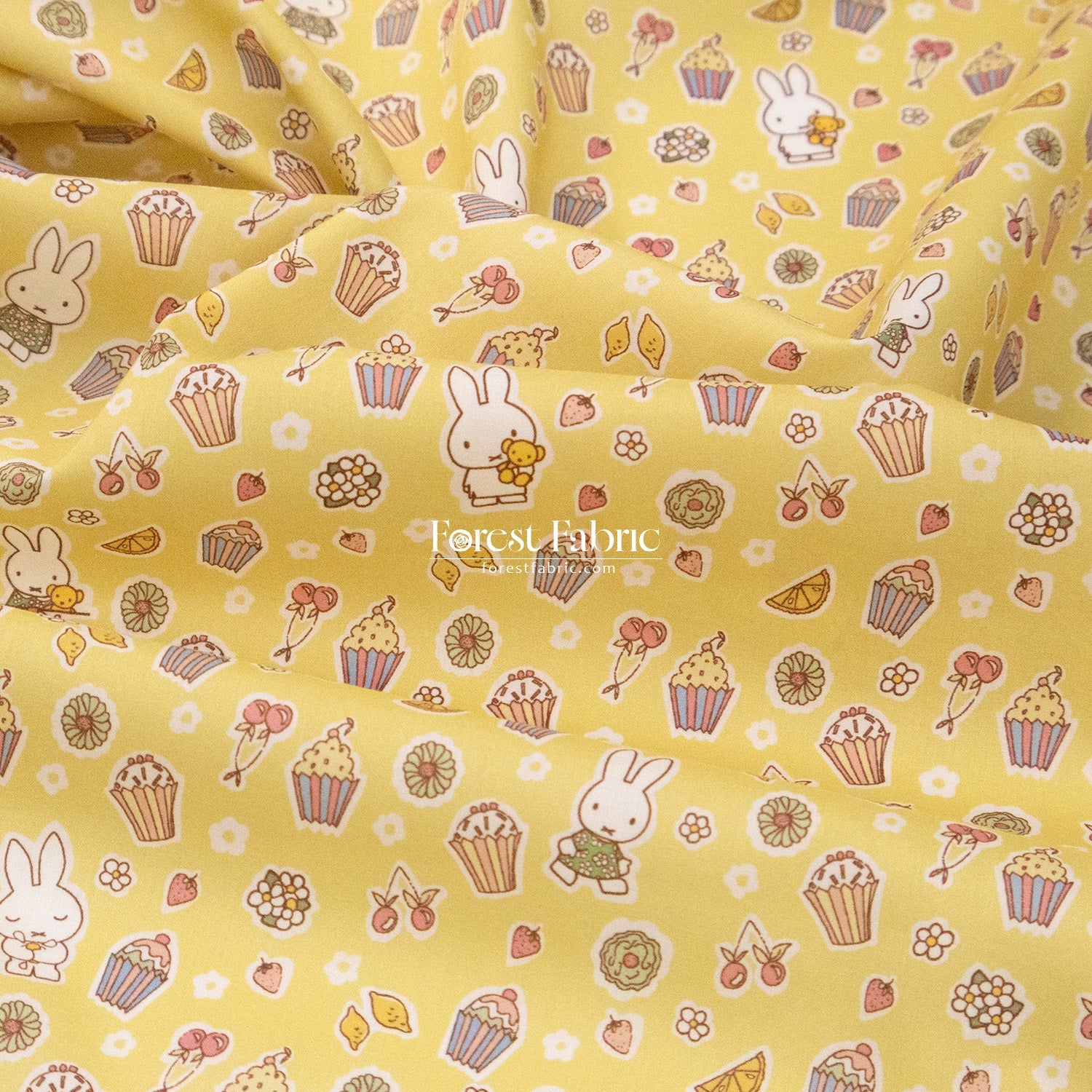 Liberty of London (Cotton Tana Lawn Fabric) - Miffy A SWEET BIRTHDAY - FO:REST Fabric 布恩堂Liberty fabrictana lawnjapanese fabricykk zipper