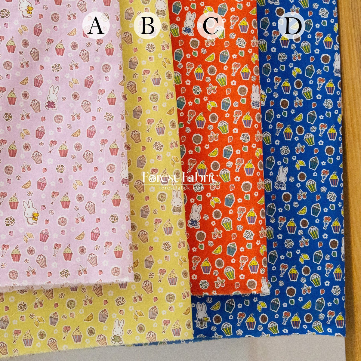Liberty of London (Cotton Tana Lawn Fabric) - Miffy A SWEET BIRTHDAY - FO:REST Fabric 布恩堂Liberty fabrictana lawnjapanese fabricykk zipper