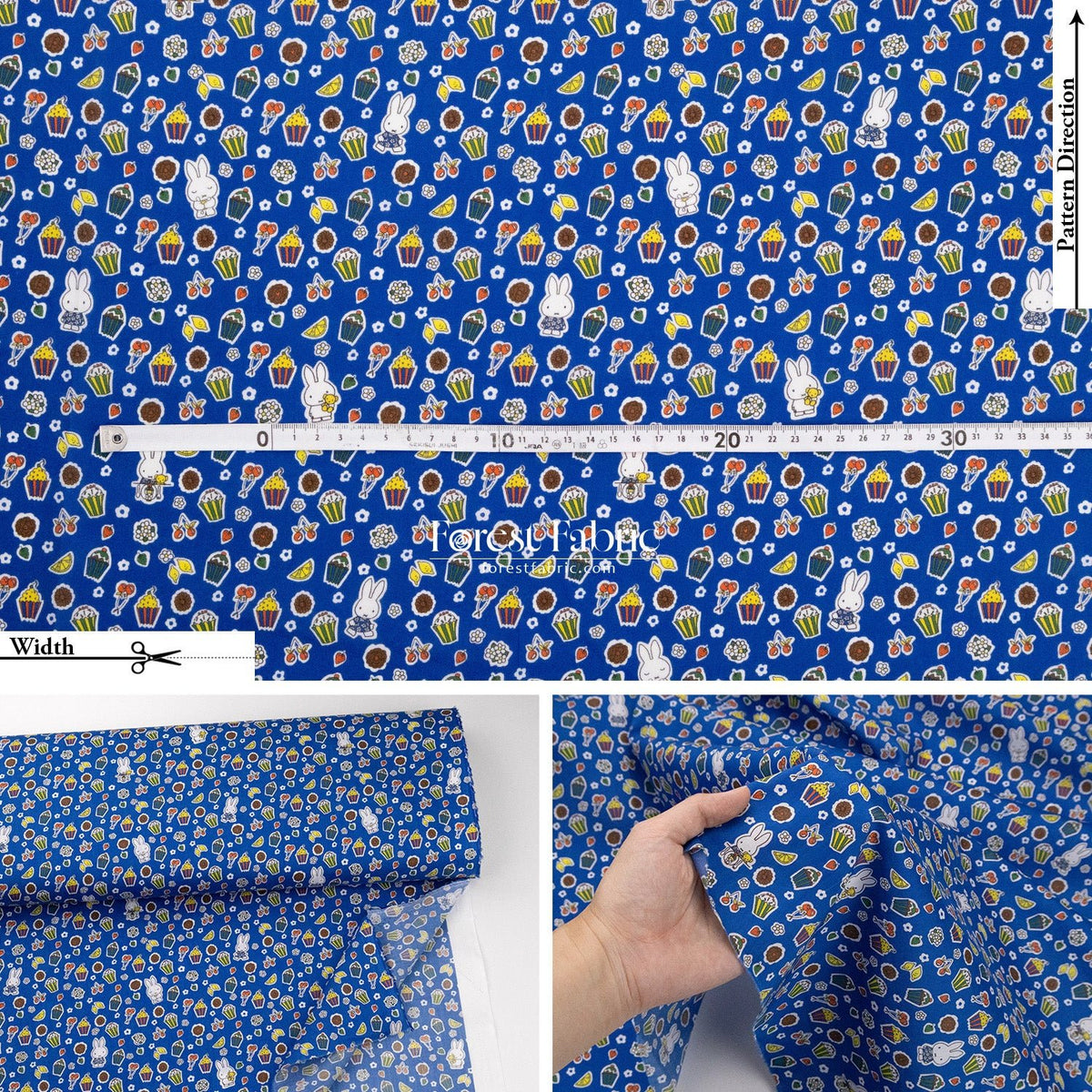 Liberty of London (Cotton Tana Lawn Fabric) - Miffy A SWEET BIRTHDAY - FO:REST Fabric 布恩堂Liberty fabrictana lawnjapanese fabricykk zipper