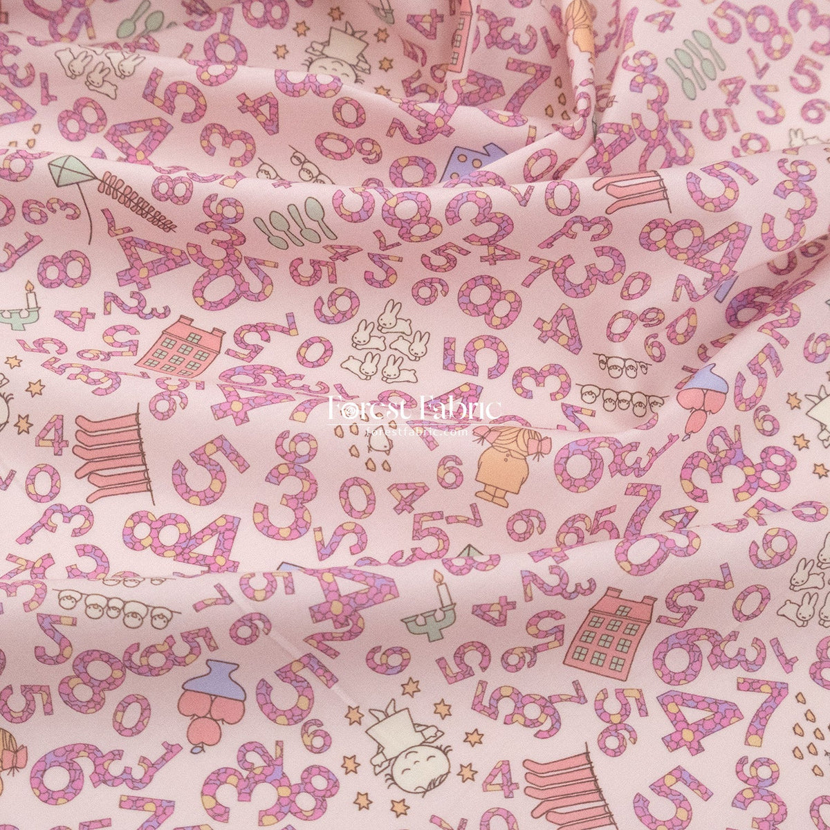 Liberty of London (Cotton Tana Lawn Fabric) - Miffy COUNTING - FO:REST Fabric 布恩堂Liberty fabrictana lawnjapanese fabricykk zipper
