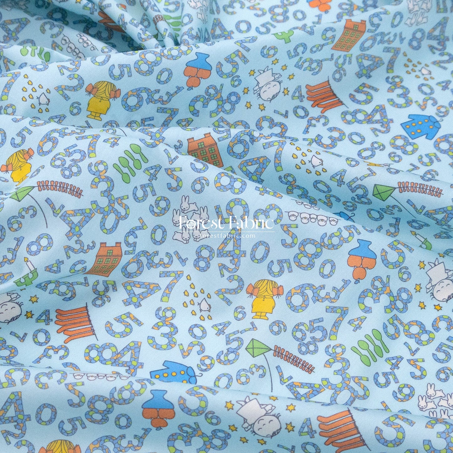 Liberty of London (Cotton Tana Lawn Fabric) - Miffy COUNTING - FO:REST Fabric 布恩堂Liberty fabrictana lawnjapanese fabricykk zipper