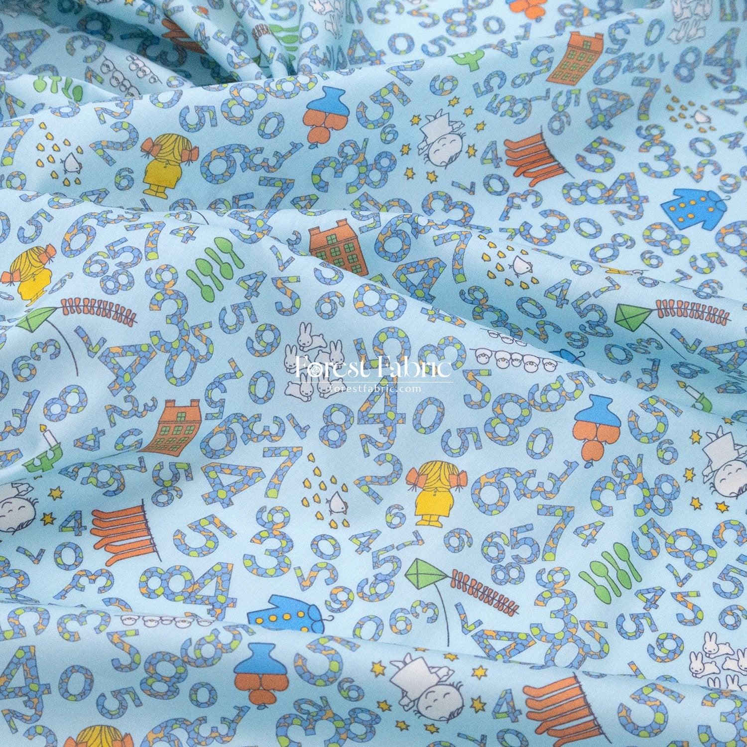 Liberty of London (Cotton Tana Lawn Fabric) - Miffy COUNTING - FO:REST Fabric 布恩堂Liberty fabrictana lawnjapanese fabricykk zipper