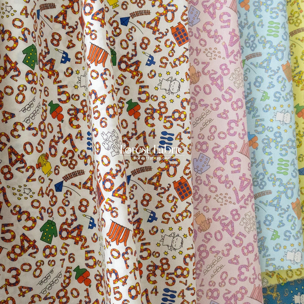 Liberty of London (Cotton Tana Lawn Fabric) - Miffy COUNTING - FO:REST Fabric 布恩堂Liberty fabrictana lawnjapanese fabricykk zipper
