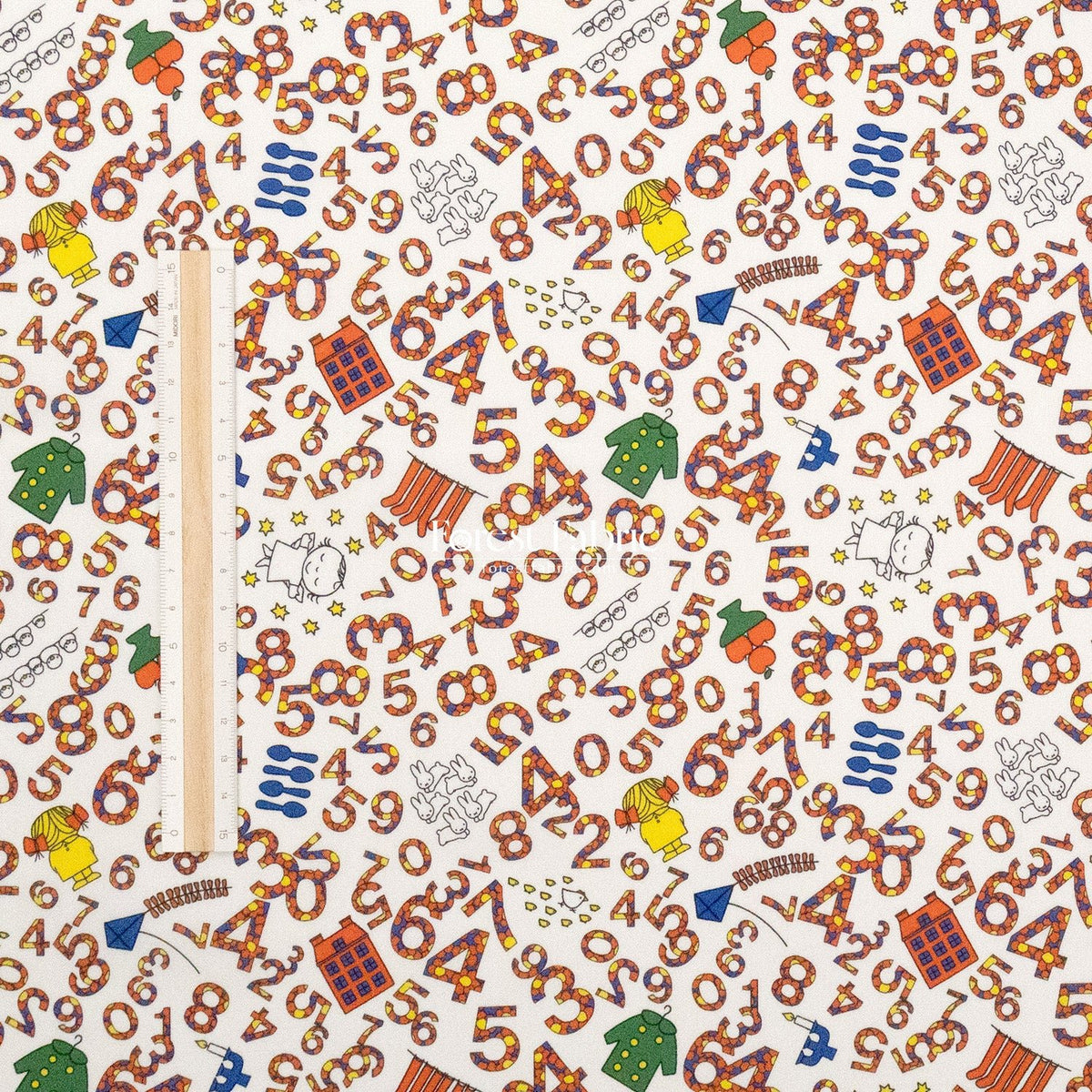 Liberty of London (Cotton Tana Lawn Fabric) - Miffy COUNTING - FO:REST Fabric 布恩堂Liberty fabrictana lawnjapanese fabricykk zipper