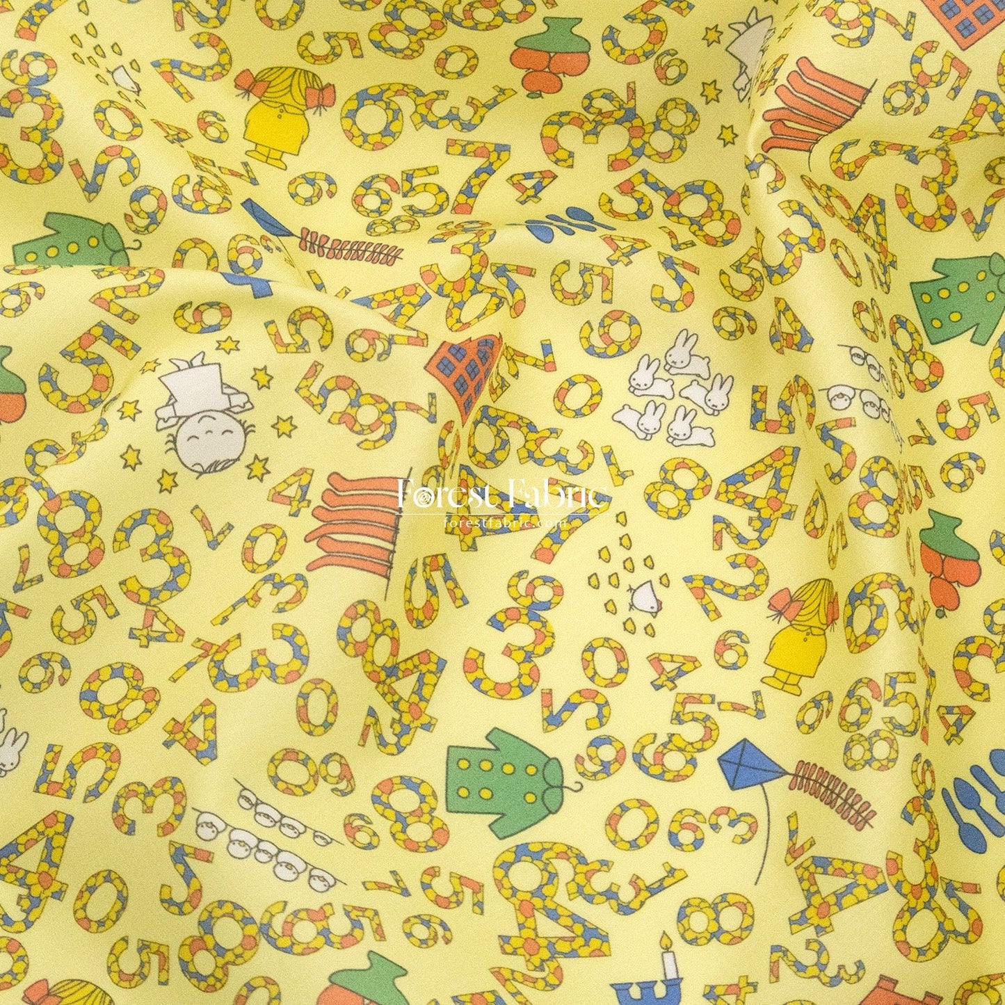 Liberty of London (Cotton Tana Lawn Fabric) - Miffy COUNTING - FO:REST Fabric 布恩堂Liberty fabrictana lawnjapanese fabricykk zipper