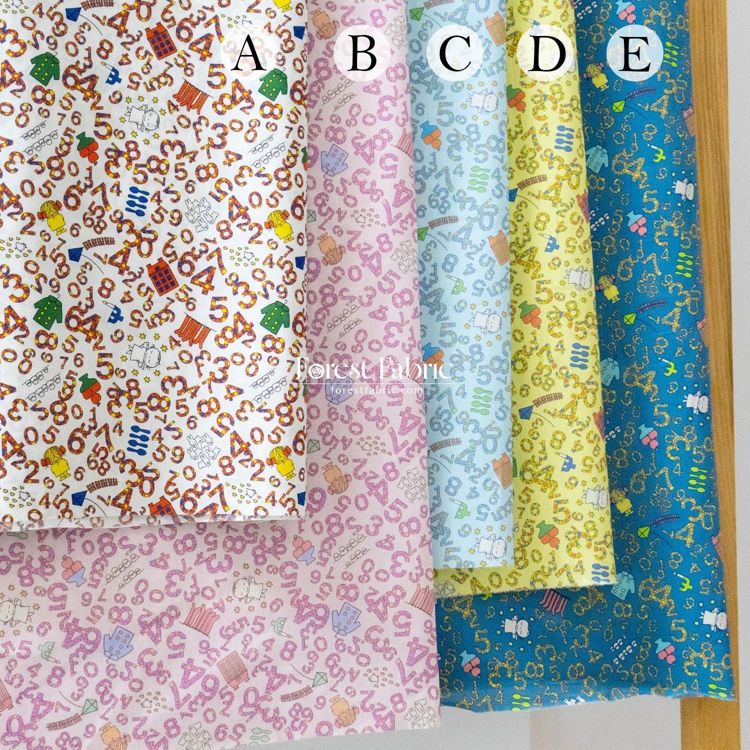 Liberty of London (Cotton Tana Lawn Fabric) - Miffy COUNTING - FO:REST Fabric 布恩堂Liberty fabrictana lawnjapanese fabricykk zipper