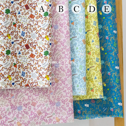 Liberty of London (Cotton Tana Lawn Fabric) - Miffy COUNTING - FO:REST Fabric 布恩堂Liberty fabrictana lawnjapanese fabricykk zipper