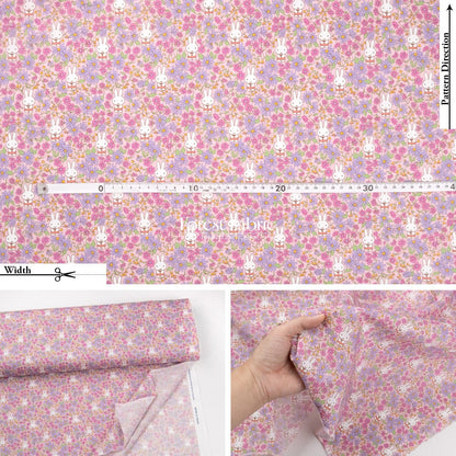 Liberty of London (Cotton Tana Lawn Fabric) - Miffy PRAIRIE DAY - FO:REST Fabric 布恩堂Liberty fabrictana lawnjapanese fabricykk zipper