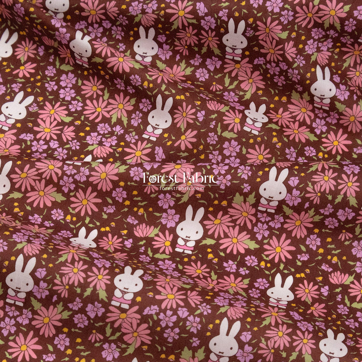 Liberty of London (Cotton Tana Lawn Fabric) - Miffy PRAIRIE DAY - FO:REST Fabric 布恩堂Liberty fabrictana lawnjapanese fabricykk zipper
