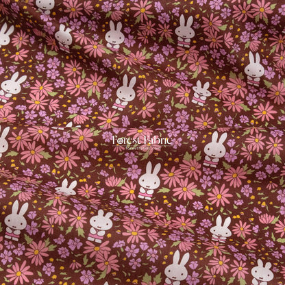Liberty of London (Cotton Tana Lawn Fabric) - Miffy PRAIRIE DAY - FO:REST Fabric 布恩堂Liberty fabrictana lawnjapanese fabricykk zipper