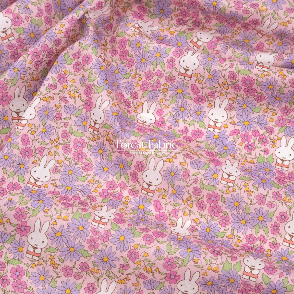Liberty of London (Cotton Tana Lawn Fabric) - Miffy PRAIRIE DAY - FO:REST Fabric 布恩堂Liberty fabrictana lawnjapanese fabricykk zipper