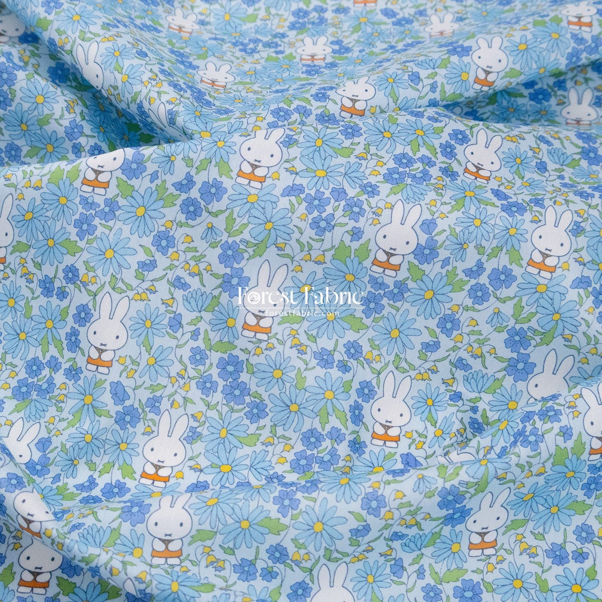 Liberty of London (Cotton Tana Lawn Fabric) - Miffy PRAIRIE DAY - FO:REST Fabric 布恩堂Liberty fabrictana lawnjapanese fabricykk zipper