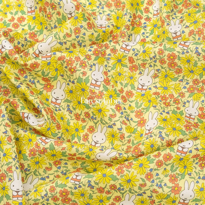 Liberty of London (Cotton Tana Lawn Fabric) - Miffy PRAIRIE DAY - FO:REST Fabric 布恩堂Liberty fabrictana lawnjapanese fabricykk zipper