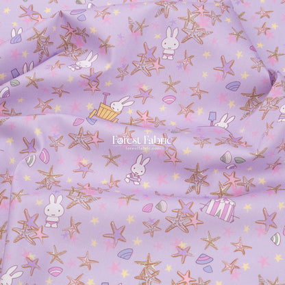 Liberty of London (Cotton Tana Lawn Fabric) - Miffy SEASIDE ESCAPE - FO:REST Fabric 布恩堂Liberty fabrictana lawnjapanese fabricykk zipper