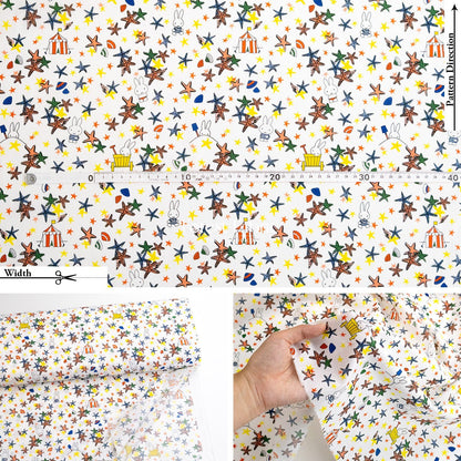 Liberty of London (Cotton Tana Lawn Fabric) - Miffy SEASIDE ESCAPE - FO:REST Fabric 布恩堂Liberty fabrictana lawnjapanese fabricykk zipper