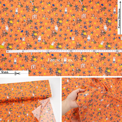 Liberty of London (Cotton Tana Lawn Fabric) - Miffy SEASIDE ESCAPE - FO:REST Fabric 布恩堂Liberty fabrictana lawnjapanese fabricykk zipper