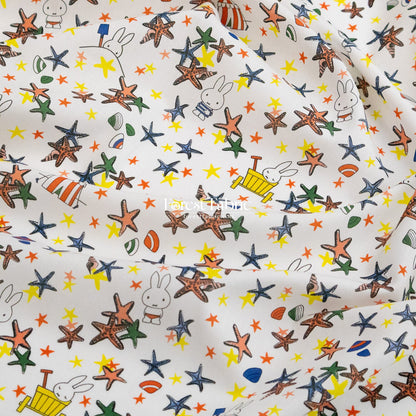Liberty of London (Cotton Tana Lawn Fabric) - Miffy SEASIDE ESCAPE - FO:REST Fabric 布恩堂Liberty fabrictana lawnjapanese fabricykk zipper