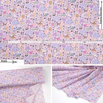 Liberty of London (Cotton Tana Lawn Fabric) - Miffy ZOOLOGY - FO:REST Fabric 布恩堂Liberty fabrictana lawnjapanese fabricykk zipper