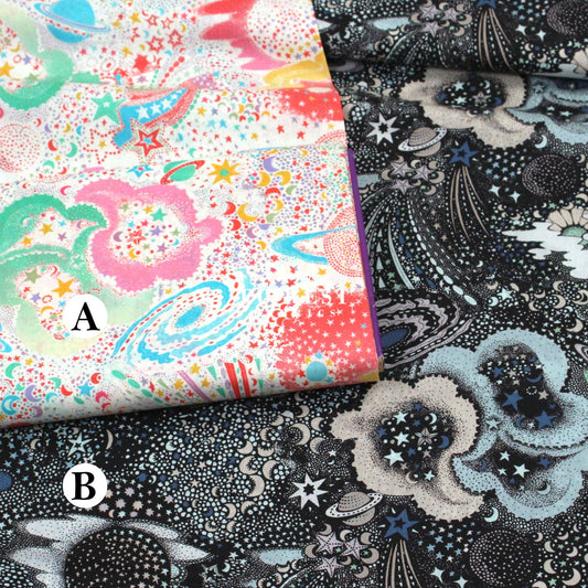Liberty of London (Cotton Tana Lawn Fabric) - Milky way - FO:REST Fabric 布恩堂Liberty fabrictana lawnjapanese fabricykk zipper