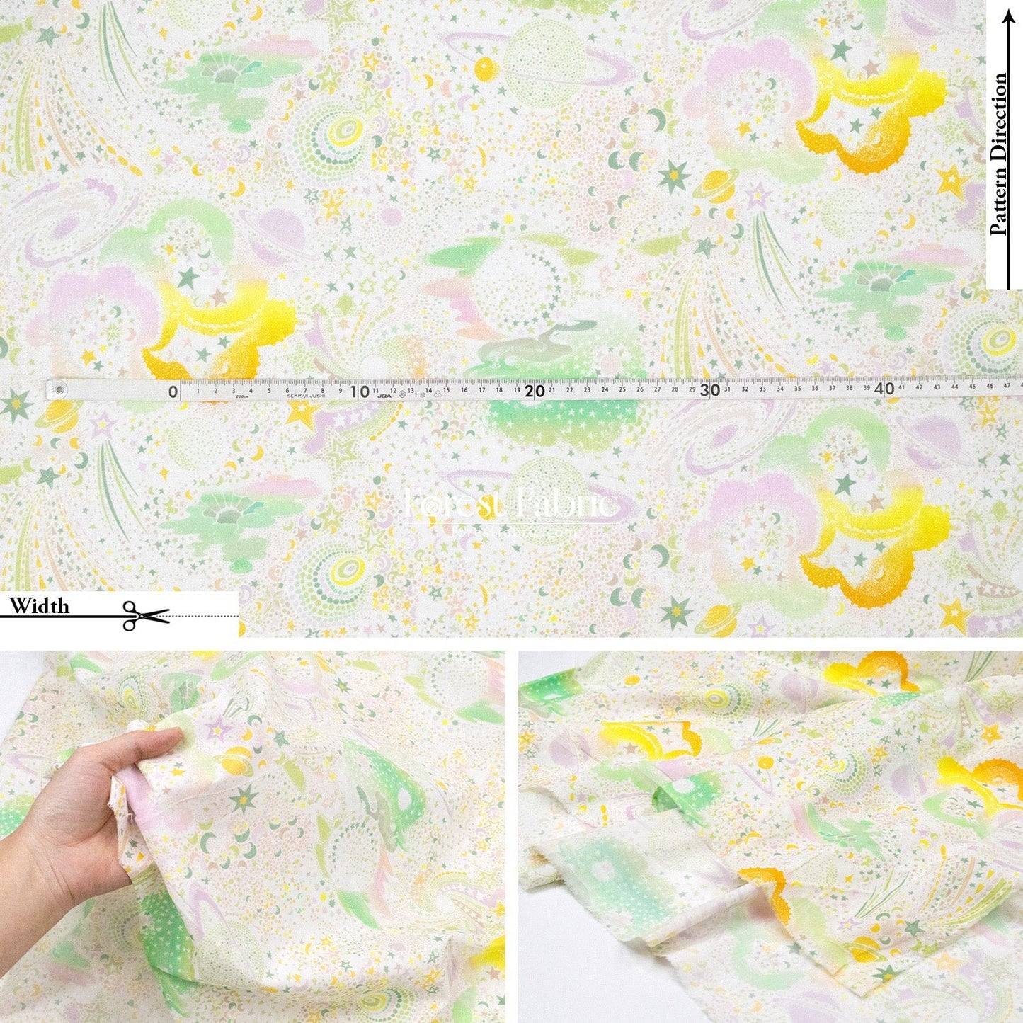 Liberty of London (Cotton Tana Lawn Fabric) - Milky Way - FO:REST Fabric 布恩堂Liberty fabrictana lawnjapanese fabricykk zipper