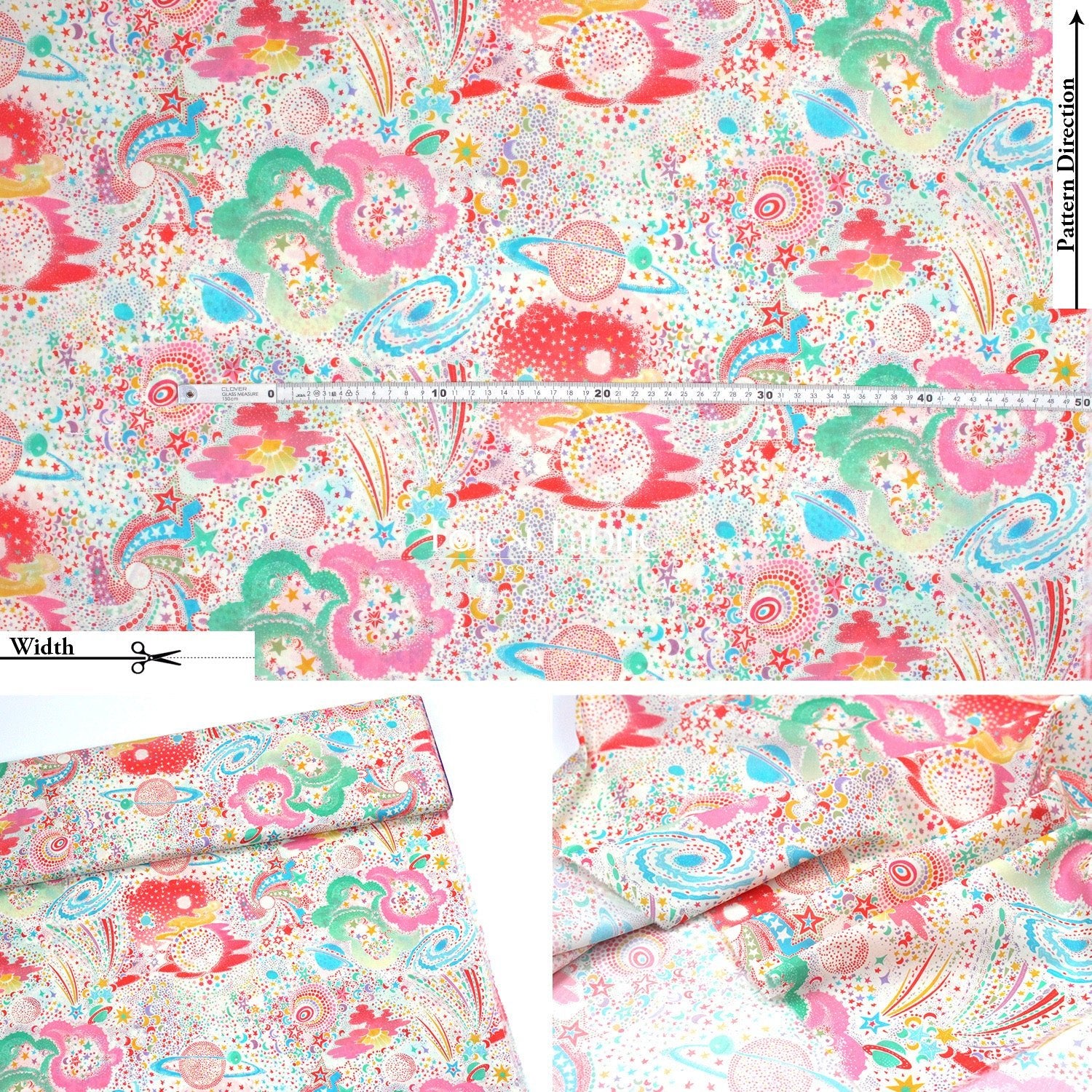 Liberty of London (Cotton Tana Lawn Fabric) - Milky Way - FO:REST Fabric 布恩堂Liberty fabrictana lawnjapanese fabricykk zipper