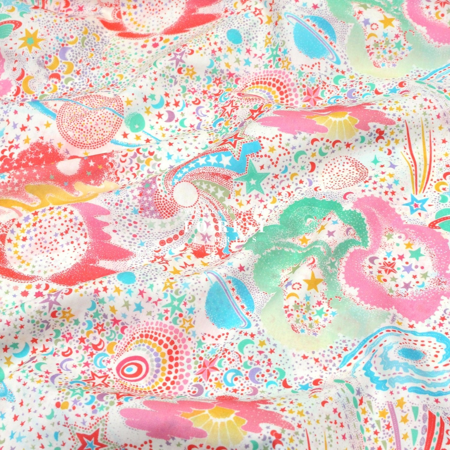 Liberty of London (Cotton Tana Lawn Fabric) - Milky way - FO:REST Fabric 布恩堂Liberty fabrictana lawnjapanese fabricykk zipper