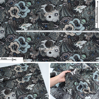 Liberty of London (Cotton Tana Lawn Fabric) - Milky Way - FO:REST Fabric 布恩堂Liberty fabrictana lawnjapanese fabricykk zipper